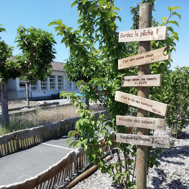 Le langage fleuri sur panneau de bois