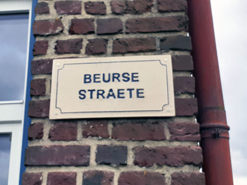 Les plaques de rues